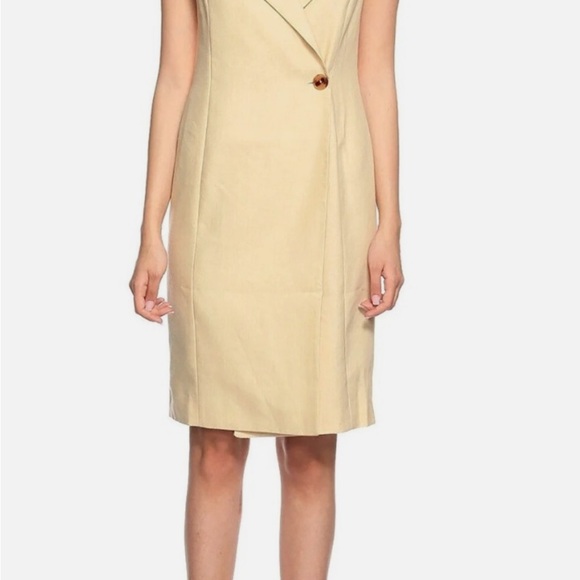 ⭐Ralph Lauren Black Label Cream Linen Blend Dress - Picture 2 of 10